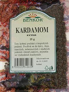 Koření Benkor - Kardamon zrna 25g