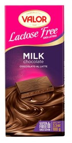 Bez laktózy - Čokoláda mléčná 35% 100g Valor