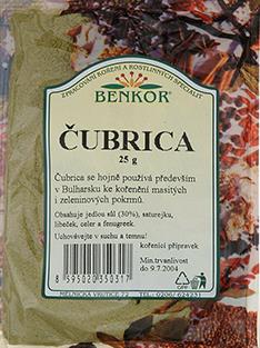 Koření Benkor - Čubrica 25g