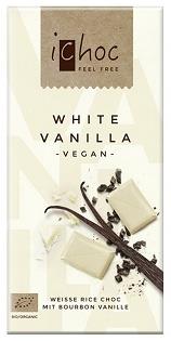 Čokoláda Bílá vanilková rýžová 80g