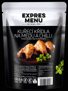 ExMenu Kuřecí křídla na medu a chilli 300g