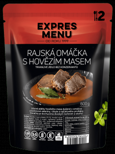 ExMenu Rajská omáčka s hovězím masem 600g