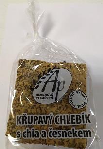 ALR - Křehký semínkový chléb 200g - CHIA+ ČESNEK