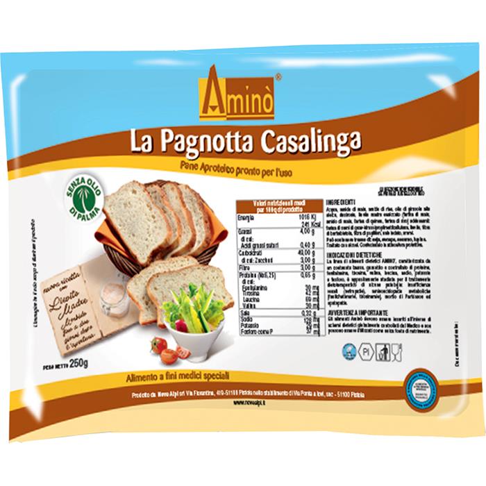 Amino PKU - Chléb kváskový světlý Casalinga 250g 
