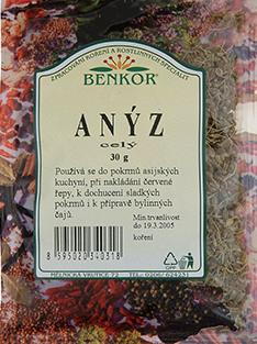 Koření Benkor - Anýz celý 30g