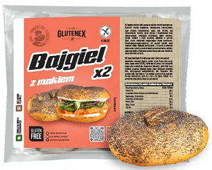Bagel sypaný mákem 2x95g - bez lepku (GL)