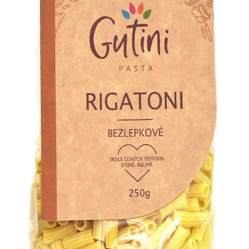 Těstoviny Gutini BZLP - rigatoni 250g