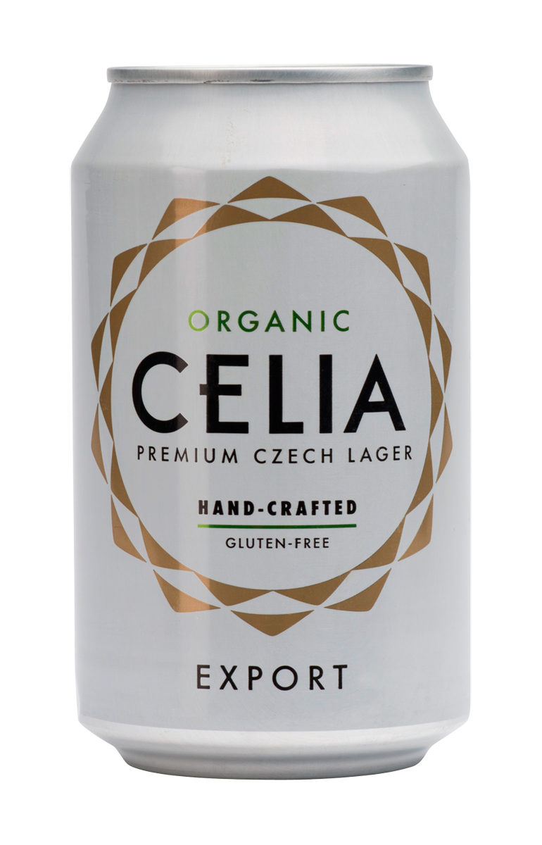 Pivo CELIA Organic 330ml (plech) - bez lepku