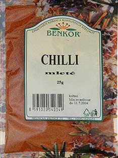 Koření Benkor - Chilli mleté 25g