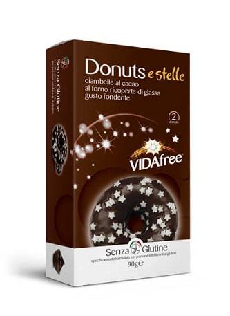 Donuty kakové s hořkou polevou a cukr.hvězd. 2x45g