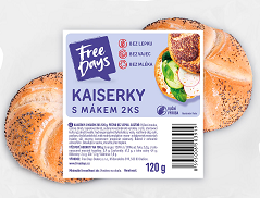 Free Days - Kaiserky s mákem 2x60g