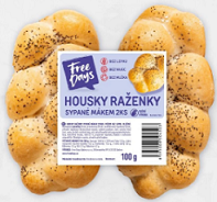 Free Days - Housky raženky sypané mákem (2ks) 100g