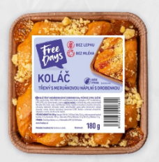 Free Days - Koláč třený s meruňkovou náplní 200g