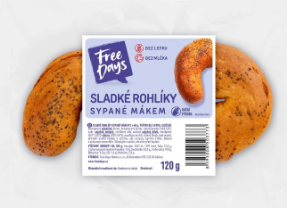 Free Days - Sladký rohlík 120g (2ks) 