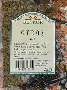 Koření Benkor - Gyros 25g