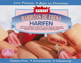 Harifen PKU - Snack jahodový 125g (6 ks)