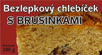 M - Bezlepkový chlebíček s brusinkami 280g