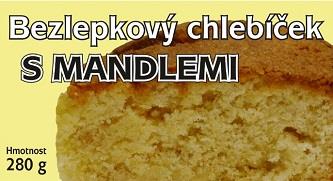 M - Bezlepkový chlebíček s mandlemi 280g