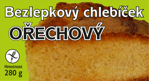 M - Bezlepkový chlebíček ořechový 280g