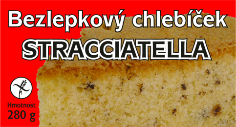 M - Bezlepkový chlebíček stracciatella 280g