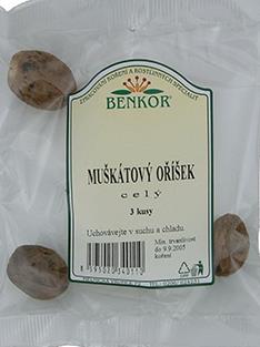 Koření Benkor - Muškátový ořech celý 3 ks 