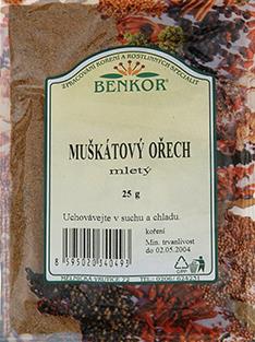 Koření Benkor - Muškátový ořech mletý 25g