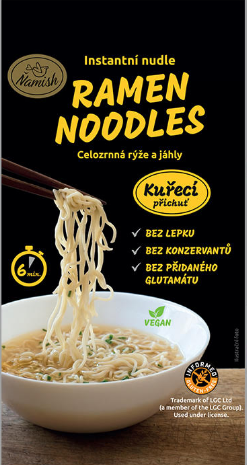 Instantní nudle s KUŘECÍ příchutí 57g - bez lepku