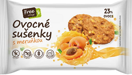 PER - Sušenky ovocné s meruňkou 55g - bez lepku 