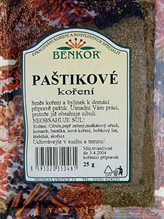 Koření Benkor - Paštikové koření 25g