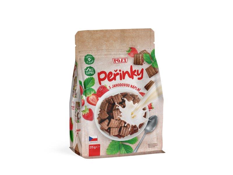 Peřinky s náplní jahodovou 275g - bez lepku