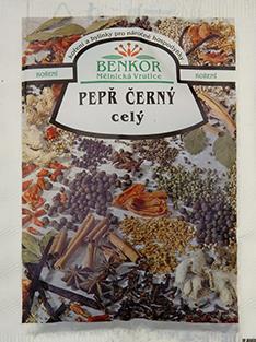 Koření Benkor - Pepř černý celý 20g