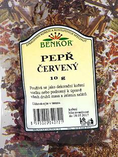 Koření Benkor - Pepř červený 10g