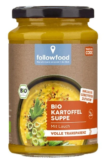 Followfood Bramborová polévka 375 ml sklo