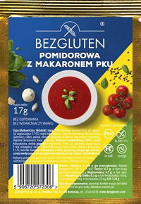 Polévka PKU - Rajčatová s těstovinami 17g (BG)