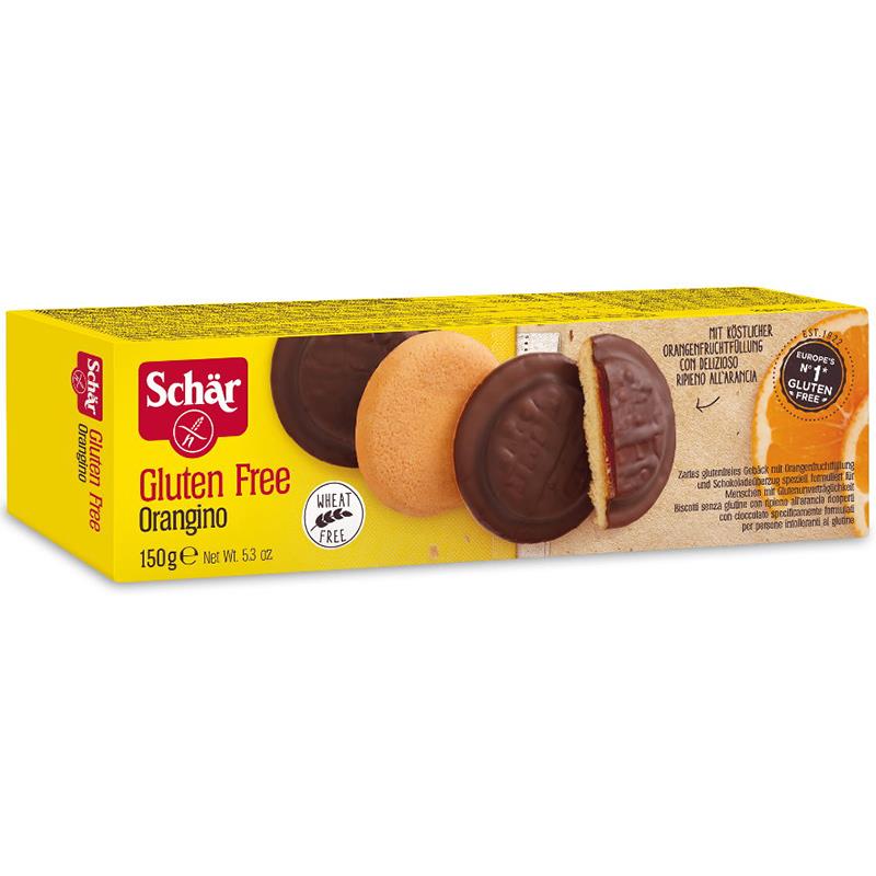 Orangino - piškoty s pomeranč. náplní - bez lepku