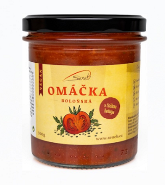 Seneb Omáčka - Rajčatová s čočkou beluga 340g