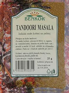 Koření Benkor - Tandoori Masala 25g