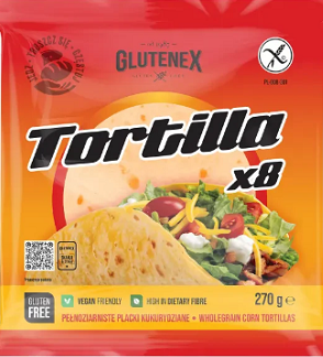 Tortilla kukuřičná (8 ks) 270g - bez lepku 
