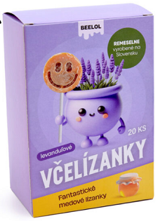 Lízátko beeLOL - LEVANDULE 6g