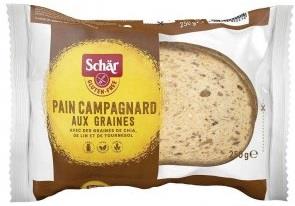 S - Pain CAMPAGNARDS aux GRAINES 250g - bez lepku