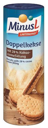 Bez laktózy - Sušenky DISCO s čokol.krémem 300g