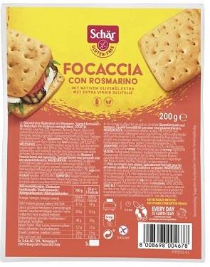 S - Foccacia s rozmarýnem 200g - bez lepku 