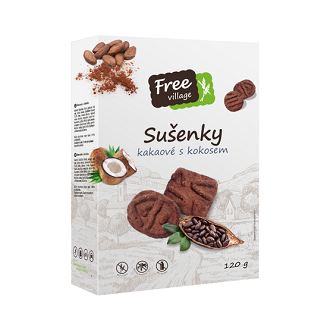 PER - Sušenky kakaovo-kokosové (KOKA) 180g 