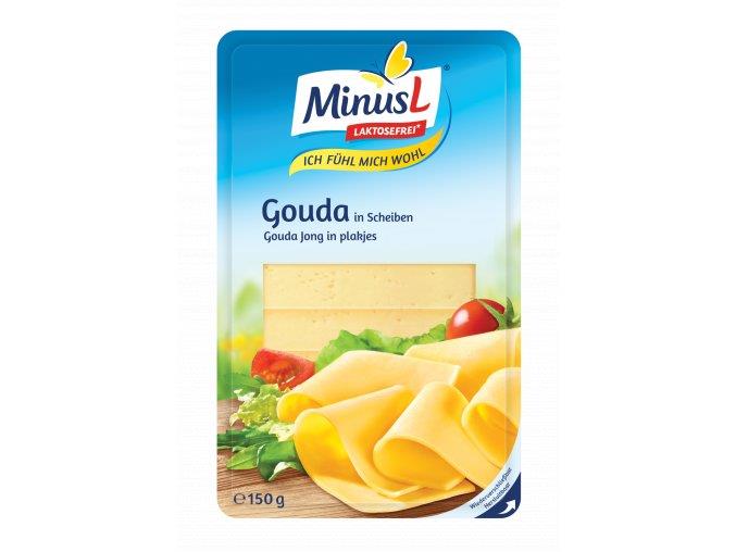 Bez laktózy - Sýr Gouda plátky 150g