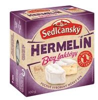 Bezlaktózový sýr Sedlčanský Hermelín 100g