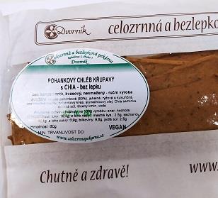 Křupavý chléb s Chia semínky 80g - bez lepku