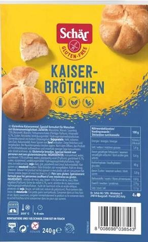 S - Kaiserky (4x60g) 240g - bez lepku