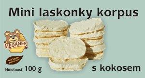 M - Mini laskonky KOKOS korpus 100g - bez lepku