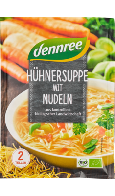 Dennree Polévka Kuřecí s nudlemi 45g 