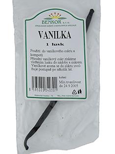 Koření Benkor - Vanilka 1 lusk